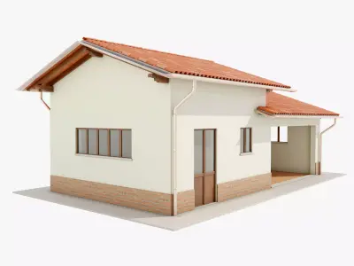 Italian Farm Building - Garage 2 3D model