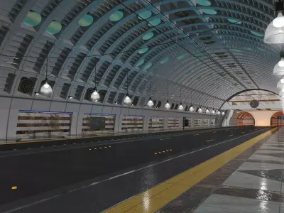 Tramway and Bus Station Pioneer Square 3D model
