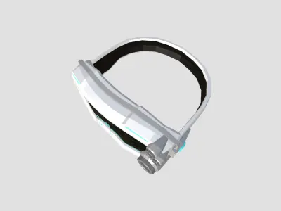 SciFi Glasses Low Poly A05 - Character Design Low-poly 3D model