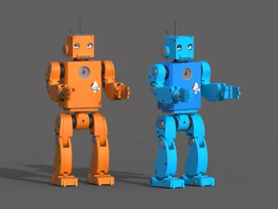 Cartoon Robot 3d model 3D model