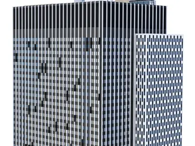 Building 100 Worth St New York 3D model