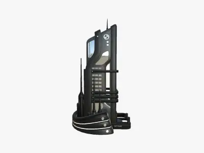 SciFi Building A07 Black - Sci Fi Exterior Design Low-poly 3D model