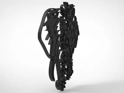 ELEPHANT WALL FRAME 3D print model