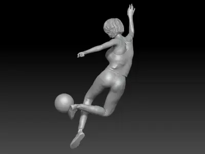 fifa street player women 1 3D print model