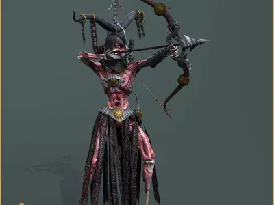 Dead Army Light Vershion Low-poly 3D model