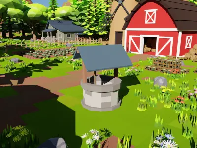 Farm Scene 3D model