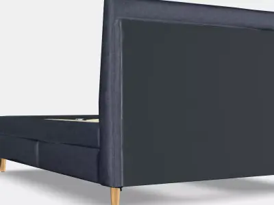 IDANAS Upholstered storage bed Low-poly 3D model