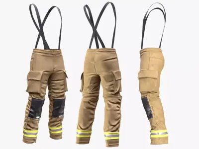 Firefighter Pants 234 - All MH Bodies - UE5 Skeletons - Rigged Low-poly 3D model