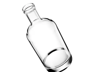 Glass Bottle Mockup  3D model