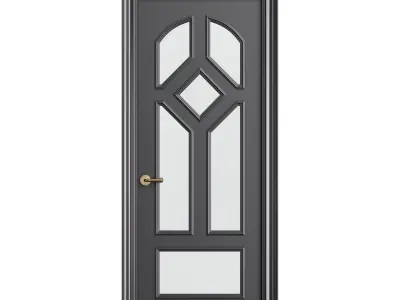 Modern entrance door 27 3D model