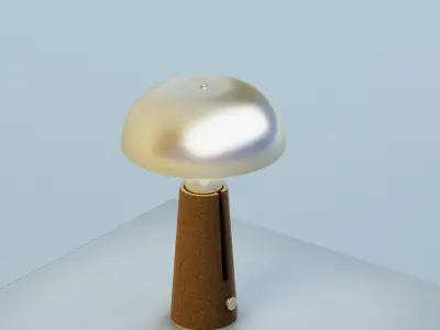 Metal Dome Table Lamp 3D model