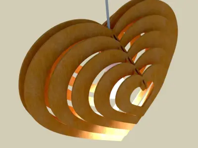 Chandelier lamp model 3D  3D model