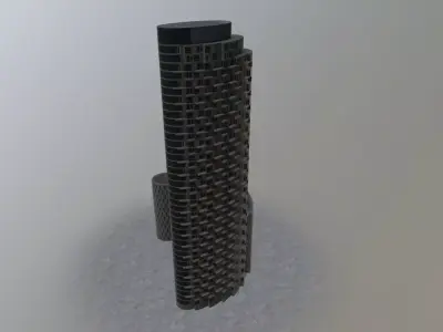 London Apartment Tower Low-poly 3D model
