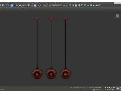 Beluga Color One Light Pendant Low-poly 3D model