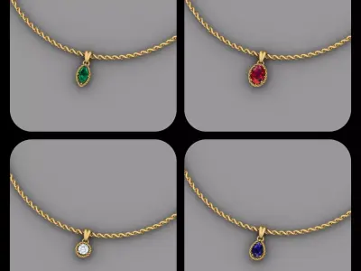 Light pendants 3D print model