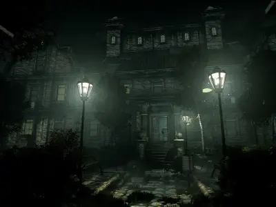 UE4-UE5 Psychiatric hospital package Modular V01 Updated 004 Low-poly 3D model