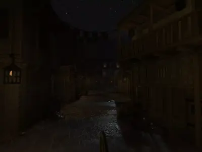 Medieval Town Detail Environment  Low-poly 3D model