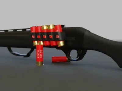 TAC-13 Shotgun Low-poly 3D model