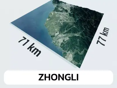 Zhongli Taiwan City Landscape 3D Model 3D model