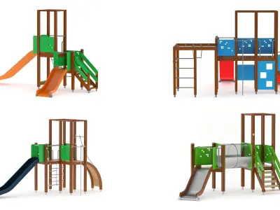 186 Playground Outdoor Lappset Collection 3D model
