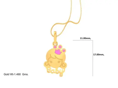 Kids Pendants 3dm STL OBJ FBX Renders Details 3D print model shop