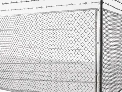 Rabitz fence 20000 tris Low-poly 3D model