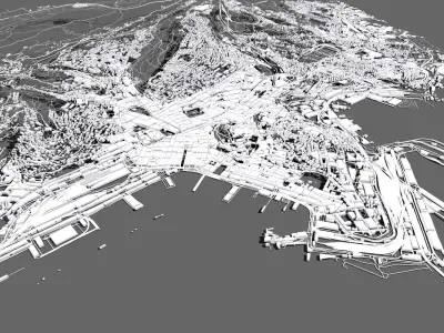 Cityscape Trieste Italy 3D model