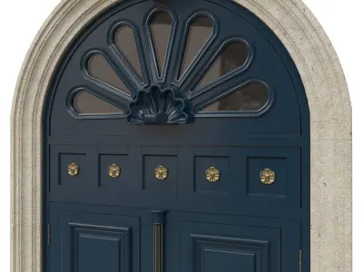 Entrance classic door 41 3D model