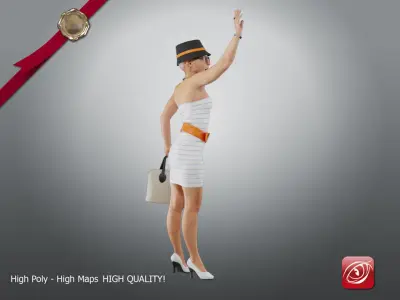 Casual Female A CC 21 30 002 3D model