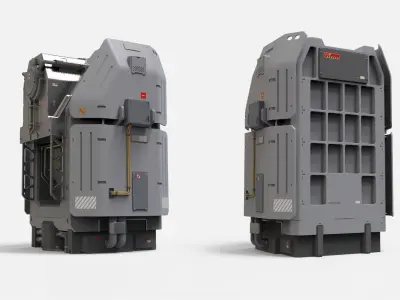 sci fi terminal 2 3D model