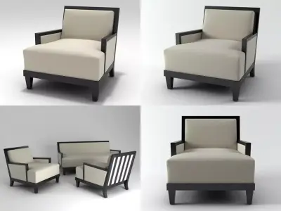 Carmel Armchair 3D model