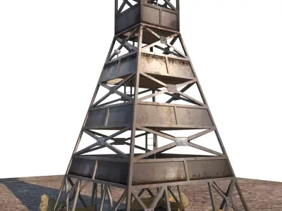 military watchtower 3D model