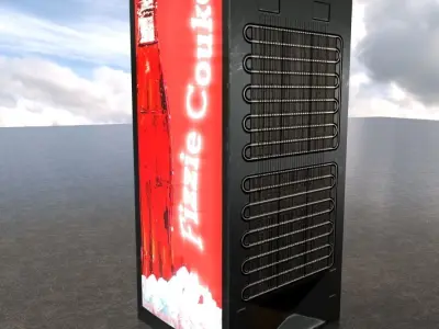 PBR Soda Vending Machines Low-poly 3D model