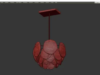 Kalmar glass pendant Low-poly 3D model