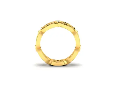 Women Ring  Render 3dm STL OBJ FBX Details 3D print model 418