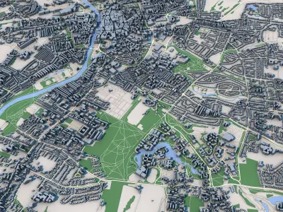 York City United Kingdom 3D model