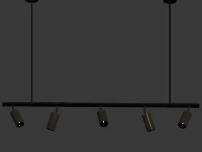 Lino Linear Spotlight Pendant Lampatron 3D model
