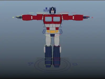 Optimus Prime Transforming Rig 3D model