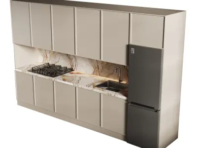 Modern kitchen 14 3D model