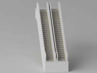 Cartoon Escalator 3D model