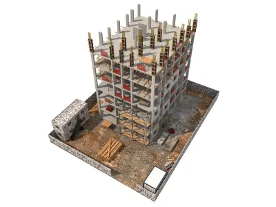 Construction Scene 3D model