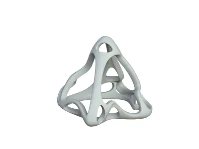 SciFi Cube Object No 64771 Low Poly Shape Low-poly 3D model