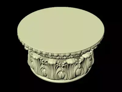 carved pilaster 3D model 10