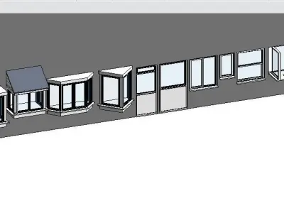 141 Models Windows Revit 2015 3D model
