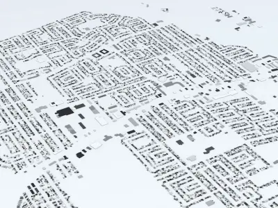 Winnipeg Streets and Buildings 3D model