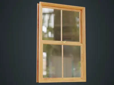 Window 1A Low-poly 3D model
