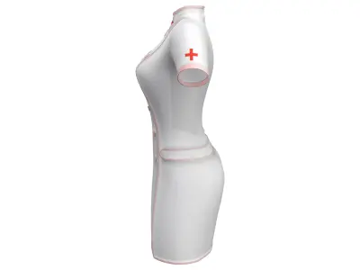 Mini Nurse Uniform Low-poly 3D model