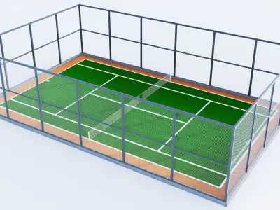 Sport Fields and Courts Collection Low-poly 3D model