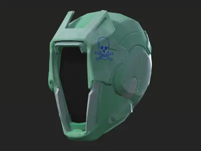 Project 1 - Green Assassin  Low-poly 3D model