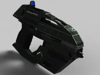 Sci Fi Pistol Low-poly 3D model